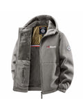Men's Autumn and Winter Outdoor Hooded Jacket, Suitable for Daily Wear at Home, for Travel, Parties, Commuting, Outdoor Fashion Versatile, Enhances Temperament, Streetwear, Travel Wear.