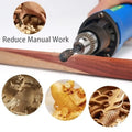 5PCS Woodworking Special-shaped Rotary File Wood Carving Knife Woodworking File Grinding Head Embossing Rotary File